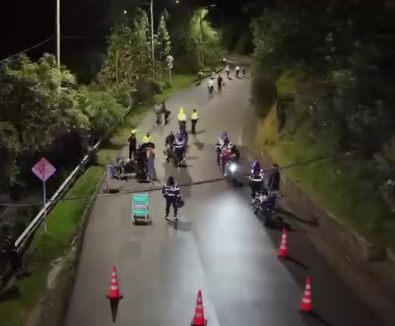 Autoridades en retenes de motociclistas