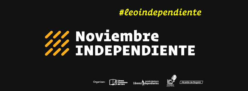 Afiche central del festival de libros independiente en Bogotá