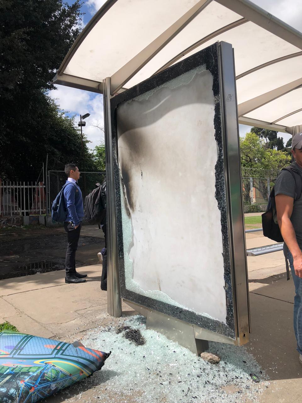 Daños en Bogotá por vandalismo