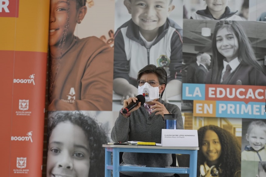 La alcaldesa lideró una nueva jornada de #DespachAndo con el sector de educación - Foto: Comunicaciones Alcaldía Bogotá