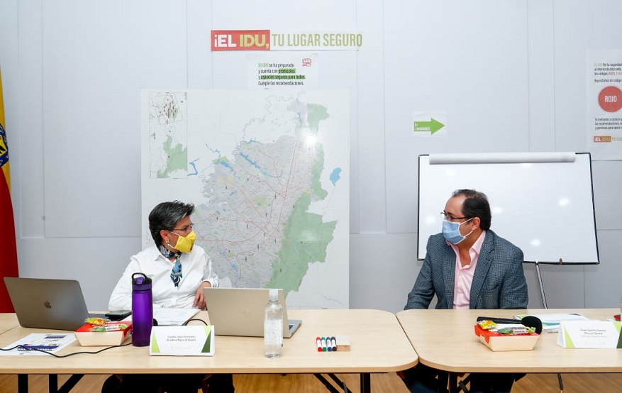 Desde el IDU alcaldesa verificó estado de proyectos viales de la ciudad - Foto: Comunicaciones Alcaldía Bogotá
