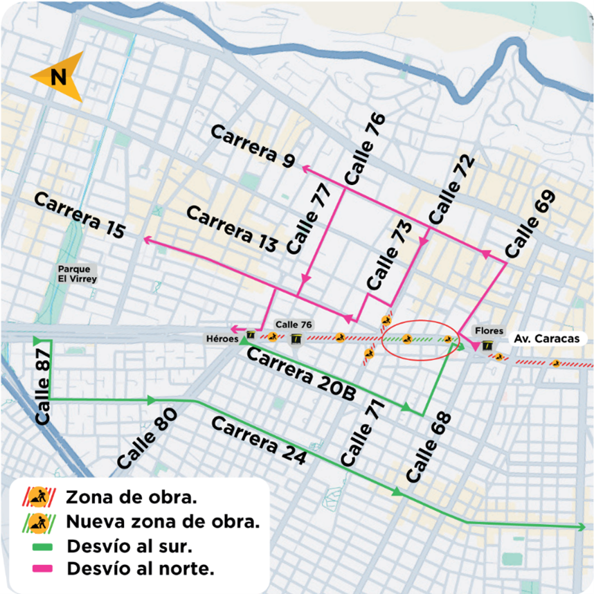 Metro Bogotá cimentación, pilotaje y construcción viaducto calle 72