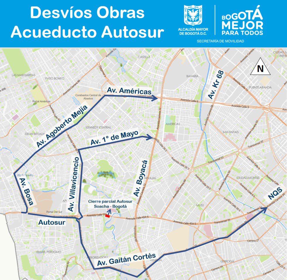 imagen de desvíos viales 