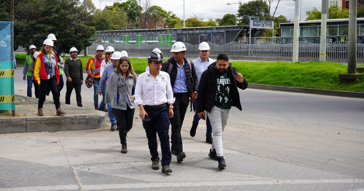 Movilidad en Bogotá obra de andenes y ciclorrutas de autopista Norte