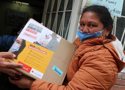Donación en especie ofrecida por el Distrito a población vulnerable. FOTO: Prensa Alcaldía