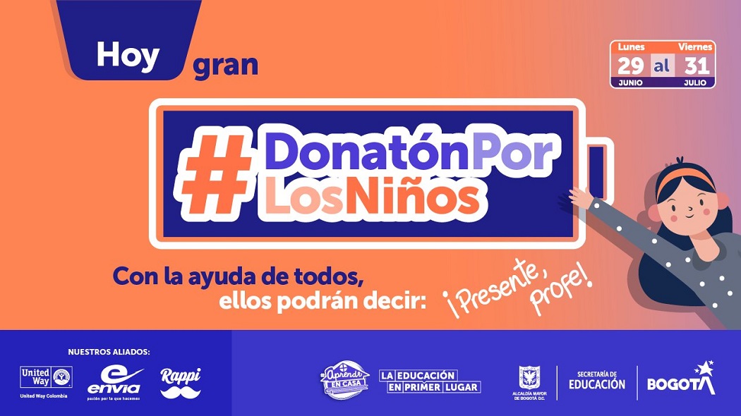 Inicia Gran Donatón por los niños en Bogotá