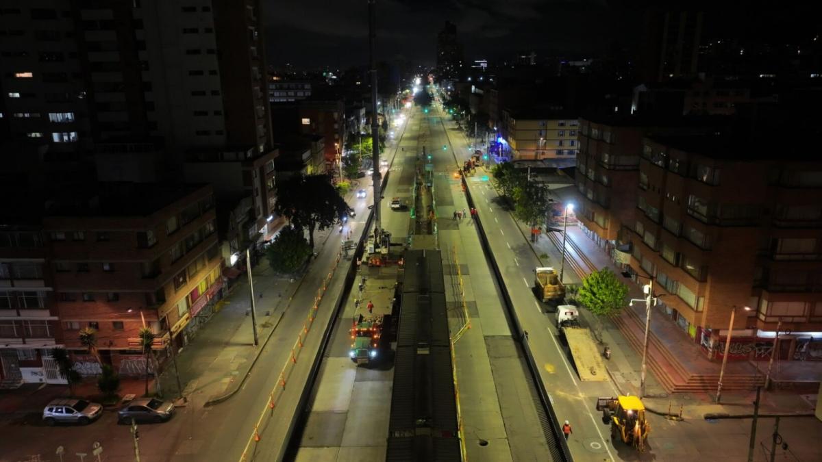 Desmonte de estación TransMilenio Marly en Bogotá por obras del Metro 