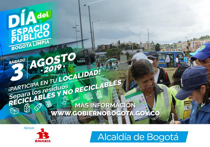 Volante del Día del Espacio Pública en el Festival de Verano.