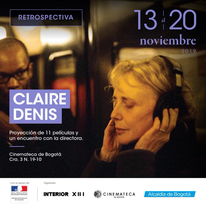 Retrospectiva Claire Denis en la Cinemateca de Bogotá
