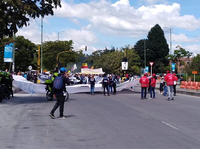 Movilizaciones en Bogotá el 4 de diciembre