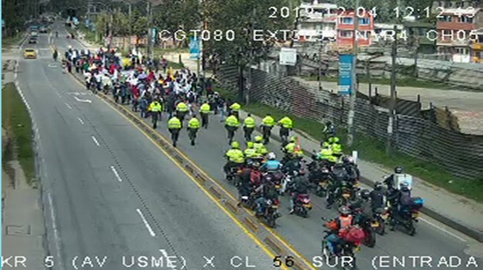 Movilizaciones en Bogotá el 4 de diciembre 
