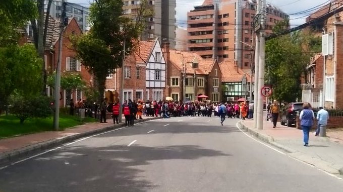 Movilizaciones en Bogotá el jueves 28 de noviembre