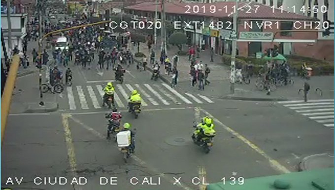 Movilizaciones en Bogotá
