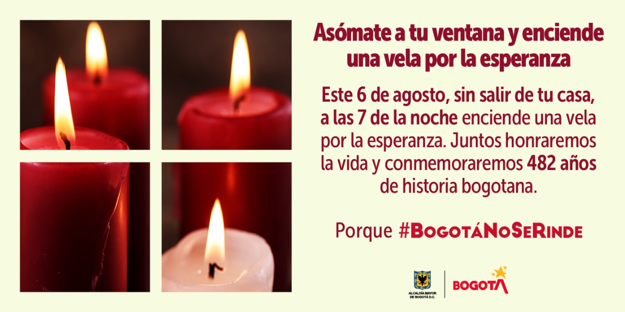 Velatón por la esperanza en Bogotá