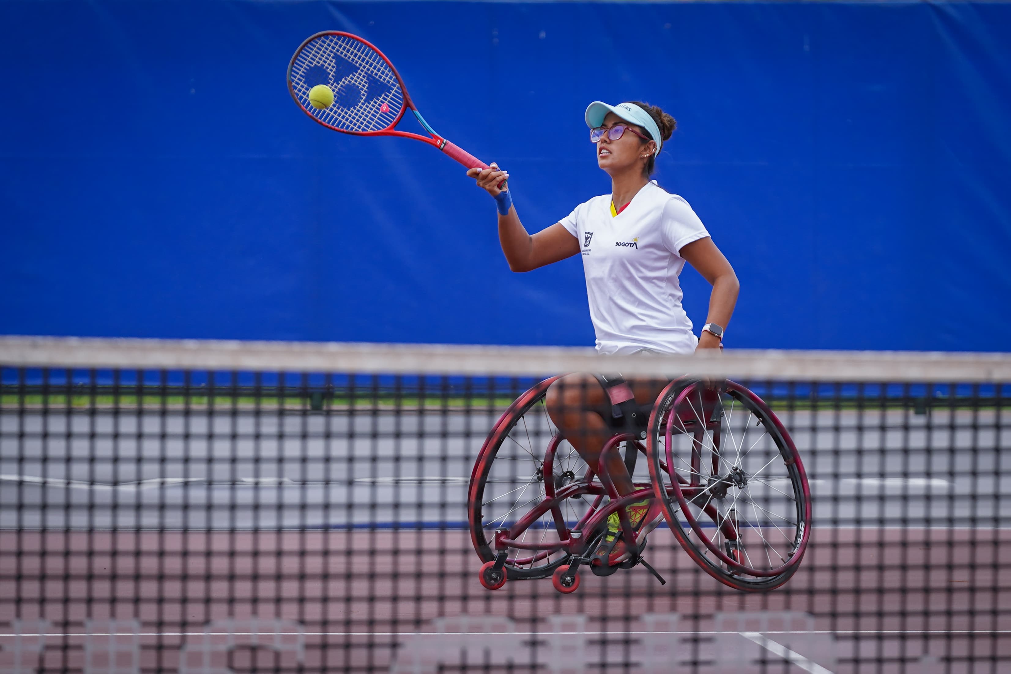 María Angélica Bernal representante de tenis en silla de ruedas del Equipo Bogotá.