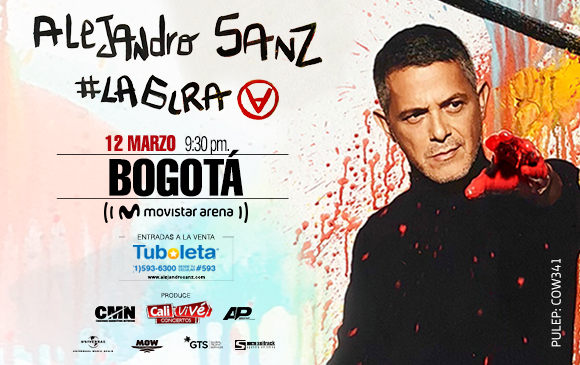 Alejandro Sanz en concierto en Bogotá
