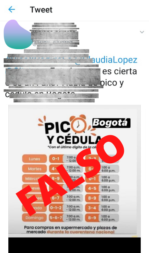 Información falsa en redes sociales