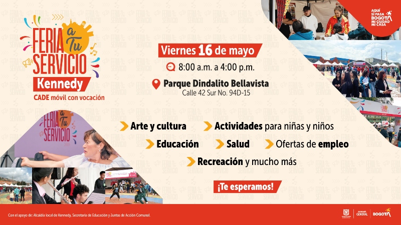 Llega a la localidad de Kennedy la Feria A Tu Servicio este 16 de mayo