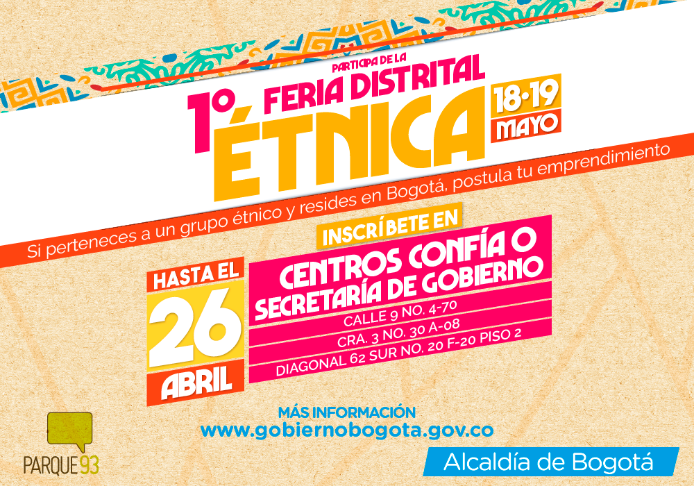 1° Feria Distrital Étnica de Bogotá