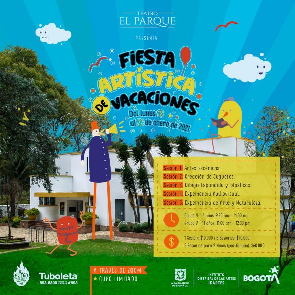 Fiesta artística de vacaciones con el Teatro El Parque