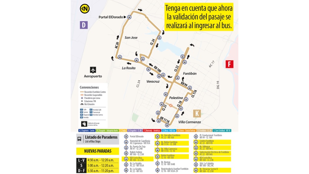 Ruta Fontibón Centro 16-9