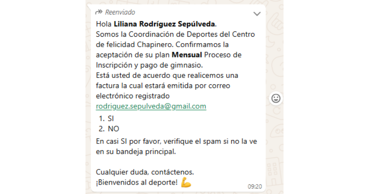 Servicio de gimnasio CEFE CHapinero
