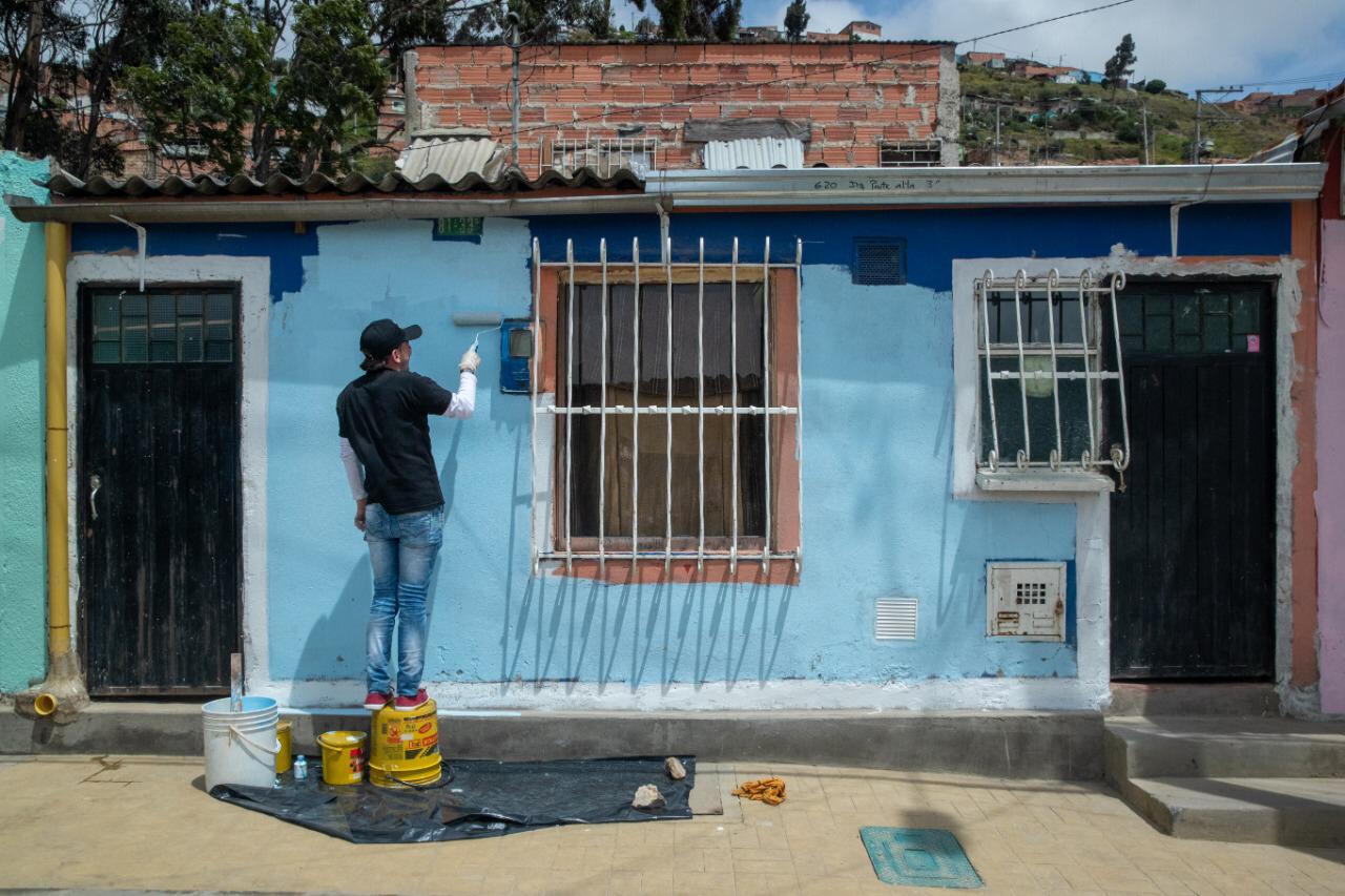 El alcalde Enrique Peñalosa estuvo en varios puntos de obras claves en la localidad de Ciudad Bolívar - FOTO: Consejería de Comunicaciones