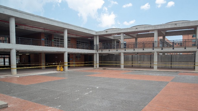 Plano general del patio del Colegio Nydia Quintero de Turbay