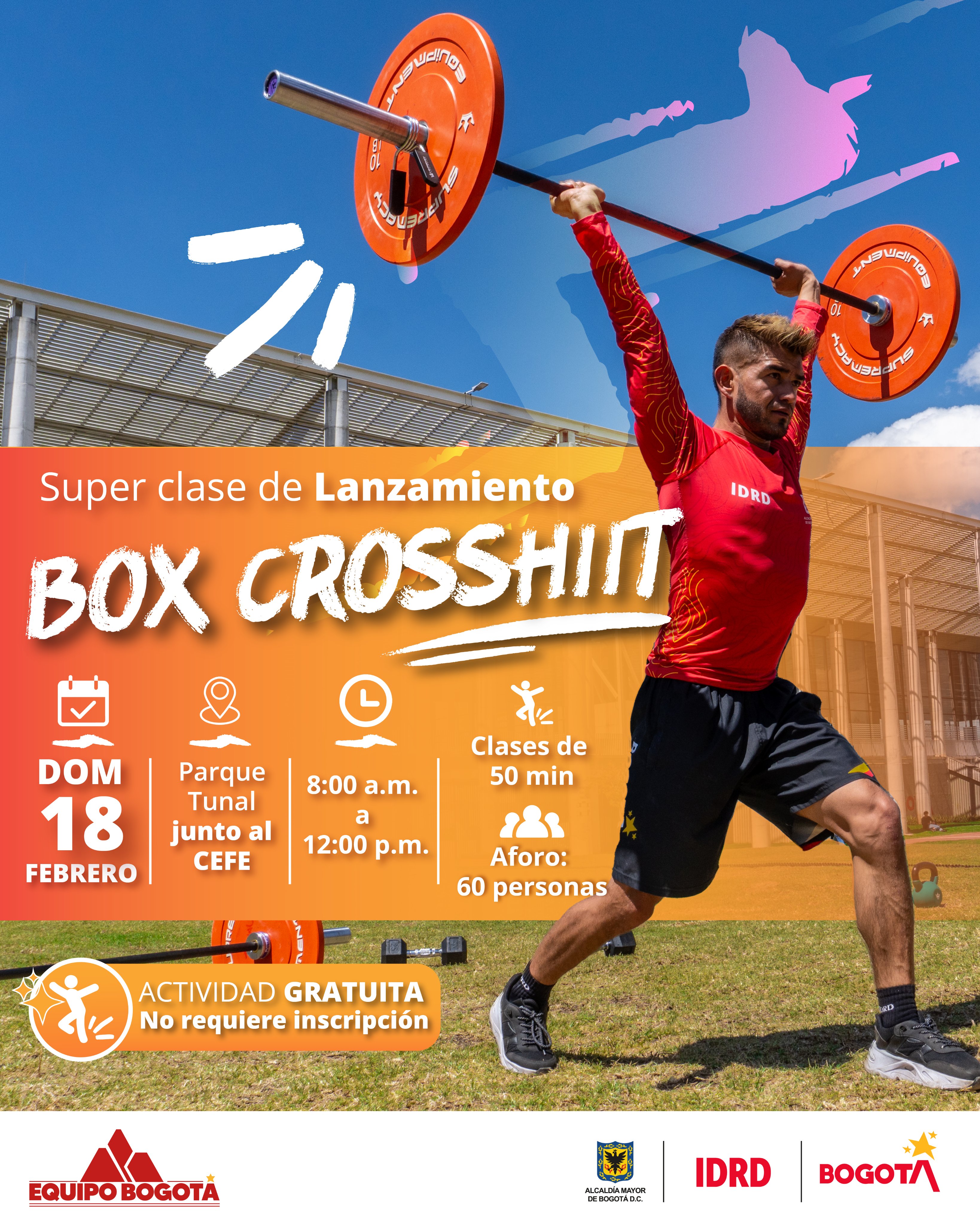 Febrero 18: lanzamiento de los Box de CrossHiit en Bogotá 