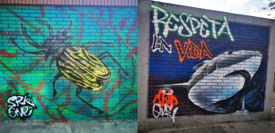 Graffiti en Teusaquillo.