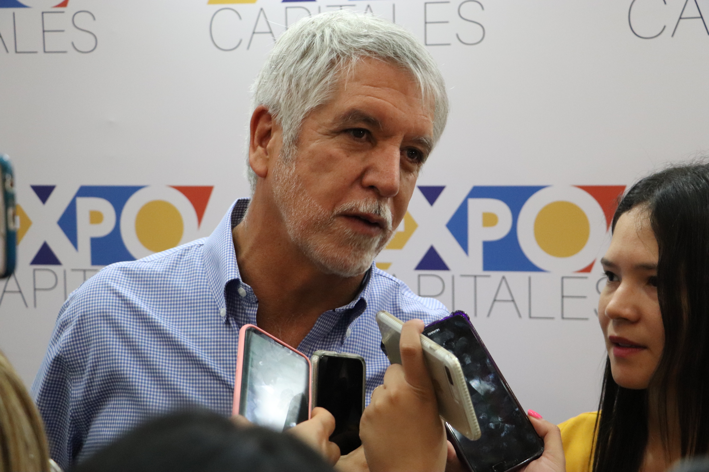 El alcalde Enrique Peñalosa presentó los importantes proyectos que se adelantan en Bogotá como la construcción de colegios, el metro, la renovación del centro de la ciudad. FOTO: Prensa Asocapitales