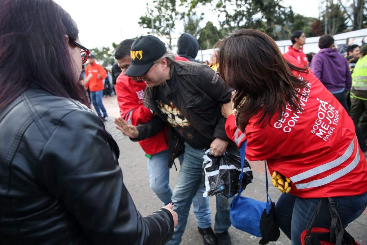 Gestores de Convivencia acompañan las movilizaciones sociales -FOTO: Prensa SecreSeguridad