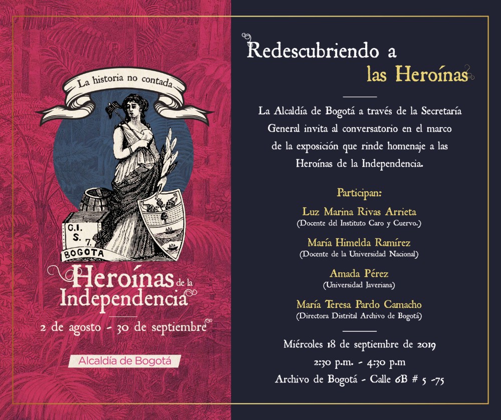 Tarjeta de invitación al conversatorio