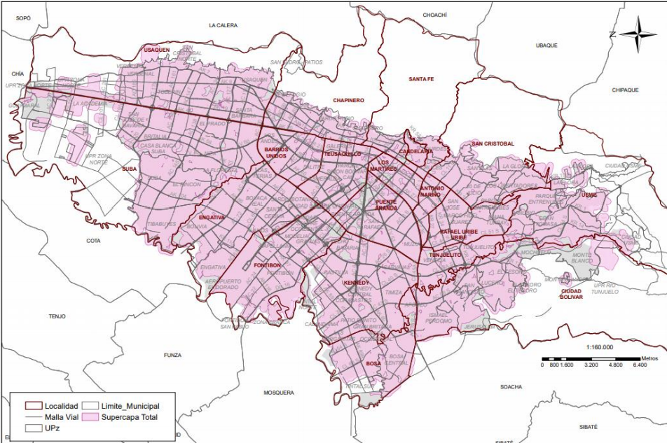 Mapa de colegios, jardines y parques