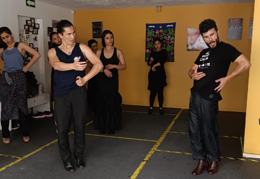 Juan Manuel Zurano en clases de Flamenco en Bogotá