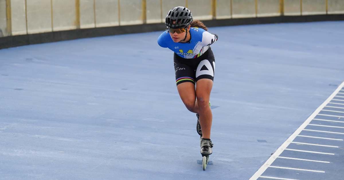 Juegos Distritales de la Juventud en Bogotá_ María José Fritz, patinaje