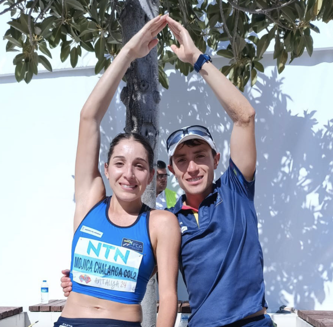 Laura Chalarca y César Herrera, equipo 1 de Colombia clasificado a París 2024.