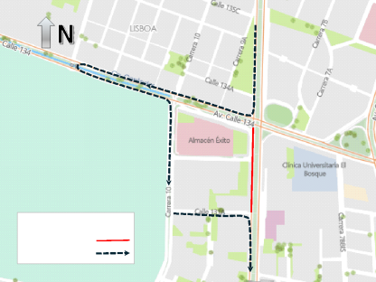 Cierres y desvíos Bogotá por la a carrera Adidas Splits 14K 2026