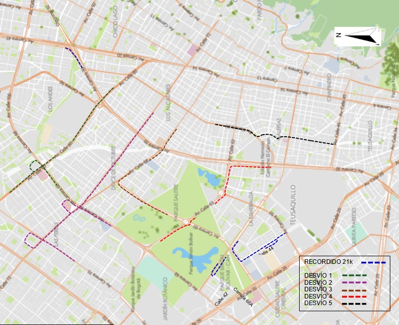 Movilidad en Bogotá cierres y desvíos por la Carrera de la Mujer 