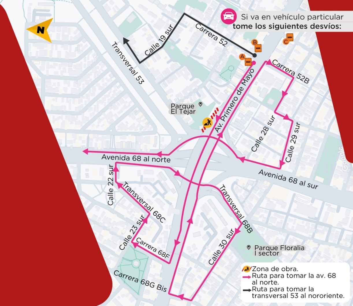 Metro Bogotá cierre conectante nororiental av Primero de Mayo con 68