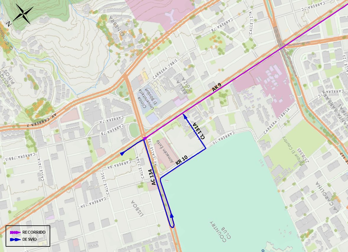 Cierres y desvíos Carrera Allianz 15K 18 de octubre 2026 en Bogotá