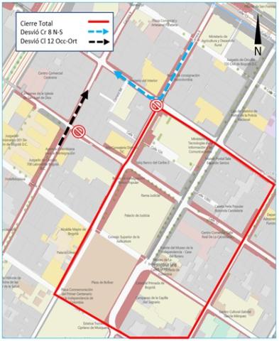 Desvíos y cierres viales en Bogotá por elecciones 31 mayo 2026 