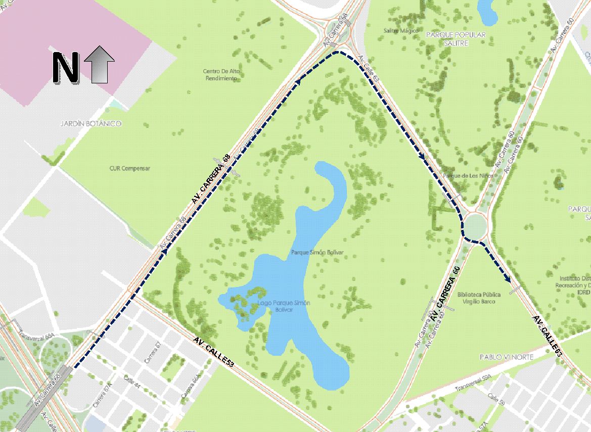 Cierres y desvíos viales por la carrera Bimbo Global Race Bogotá 2026 