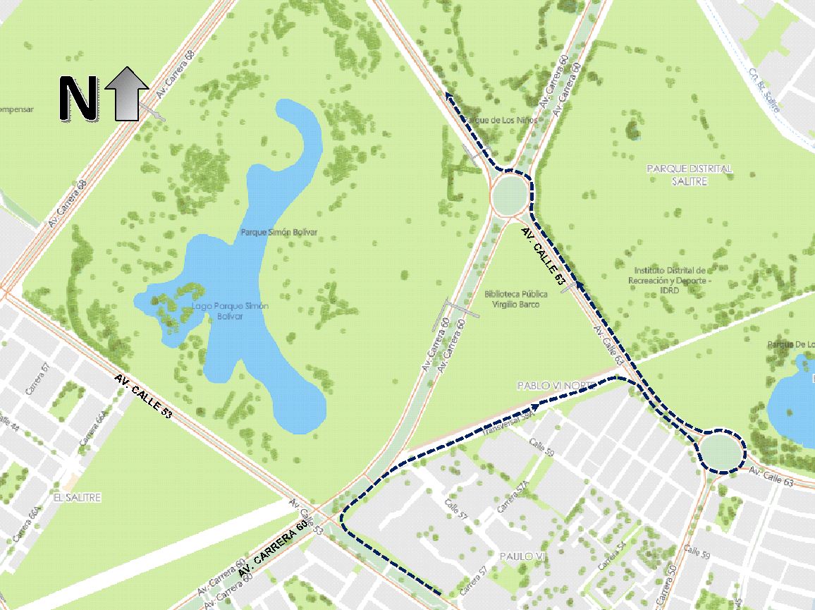 Cierres y desvíos viales por la carrera Bimbo Global Race Bogotá 2026 