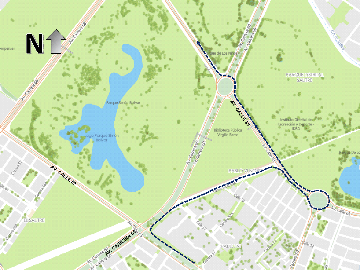 Cierres y desvíos XI Carrera Verde Bogotá 12 de abril de 2026