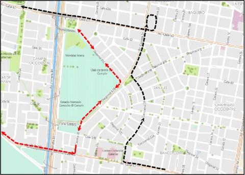Cierres y desvíos carrera atlética Compensar 2026 Bogotá