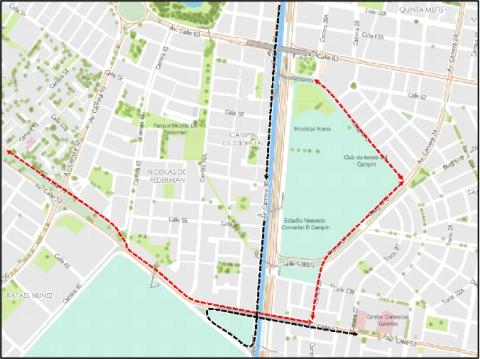 Cierres y desvíos carrera atlética Compensar 2026 Bogotá