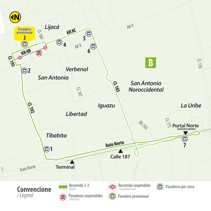 TransMiZonal 2-3 San Antonio modifica su operación en Bogotá