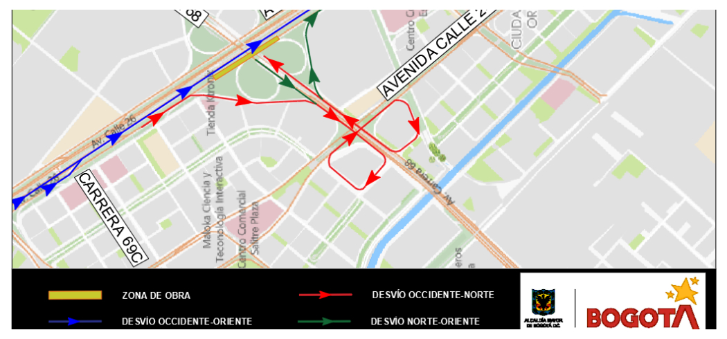 Mapa 5- Obras de TransMilenio av. carrera 68: así será el cierre por etapas