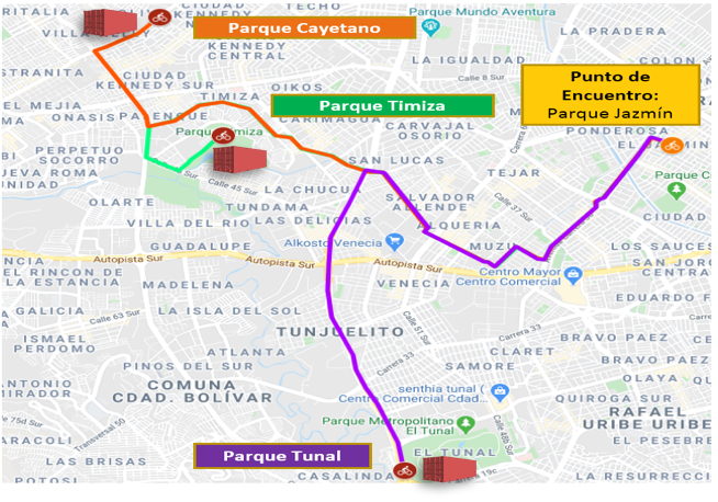Mapa Ciclopaseo
